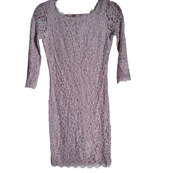 Diane Von Furstenberg Women's Beige DVF Zarita Lace Sheath Dress Size 2 - Picture 15 of 15